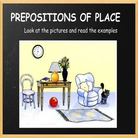 Prepositions of place
