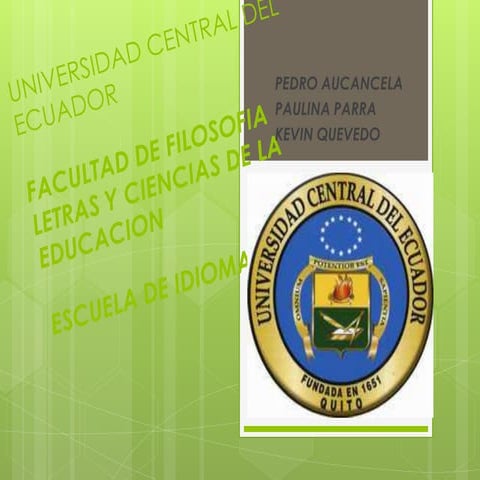 UCE ESCUELA DE IDIOMAS "PREPOSITIONS OF PLACE" KEVIN QUEVEDO 