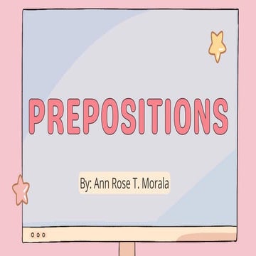 ppt presentation preposition | PPTX