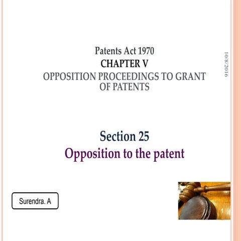 Pregrant and Postgrant opposition  ppt