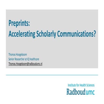 The wonderful world of preprints in medical and clinical sciences