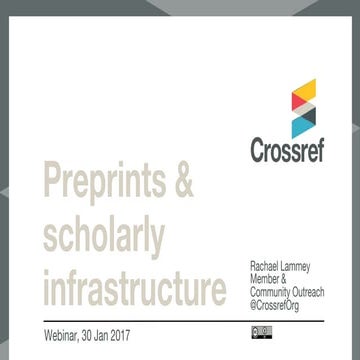 Preprints & Scholarly Infrastructure
