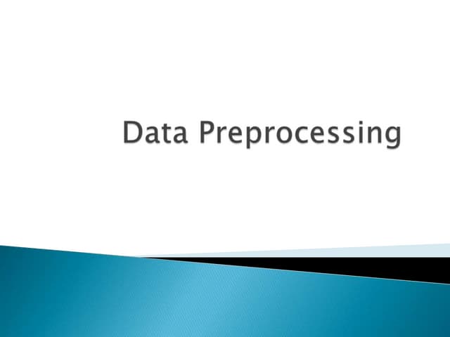 Preprocessing