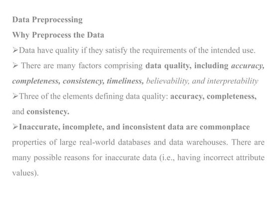 Data Science- Data Preprocessing, Data Cleaning. | PPT