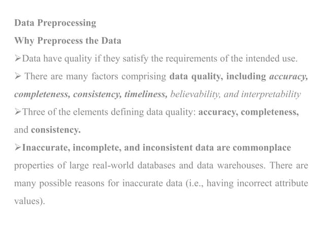 Data Preprocessing