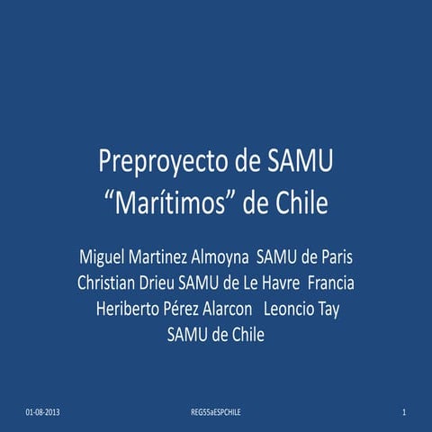 Preproyecto samu maritimos de chile