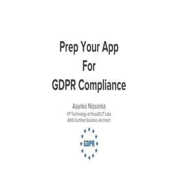Prep your app for gdpr compliance
