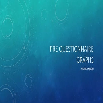 Pre questionnaire graphs