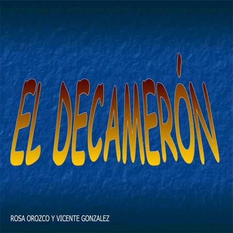 El Decamerón