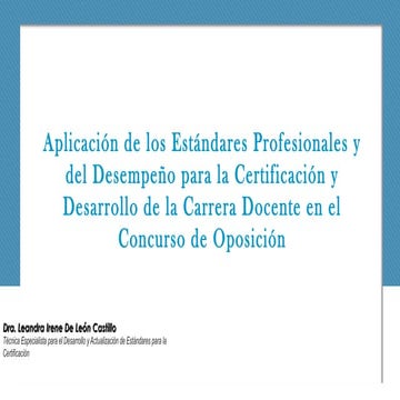 Experiencia del Concurso de Oposición para el ingreso selectivo al servicio y...