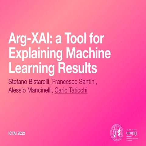 Arg-XAI: a Tool for Explaining Machine Learning Results