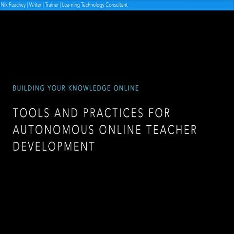 Developing your teaching online