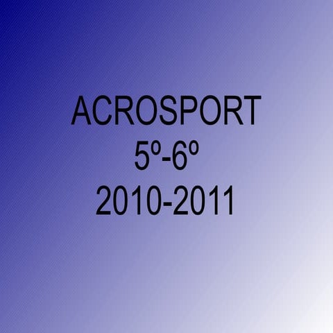 Pres. acrosport 2010 11