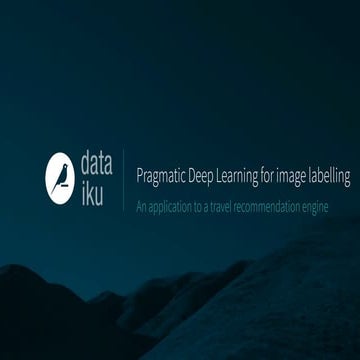 Pragmatic deep learning for image labelling