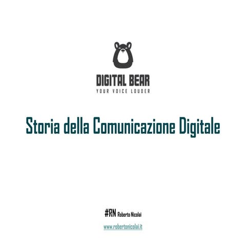 Storia della Comunicazione Digitale