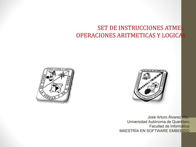 set de instrucciones primera parte de atmel