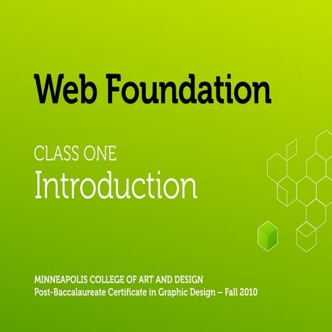 Web Foundation - Introduction