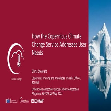 Session 2.3 Copernicus climate data store | PDF