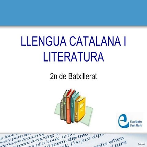 Presentació 2n batxillerat