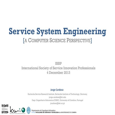 Service System Engineering