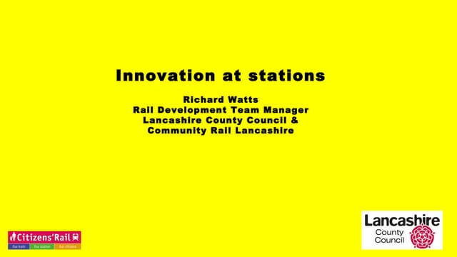 Innovation at stations