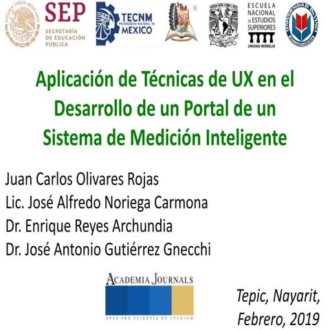 Aplicacion de Tecnicas de UX en el Desarrollo de un Portal de un Sistema de Medición Inteligente