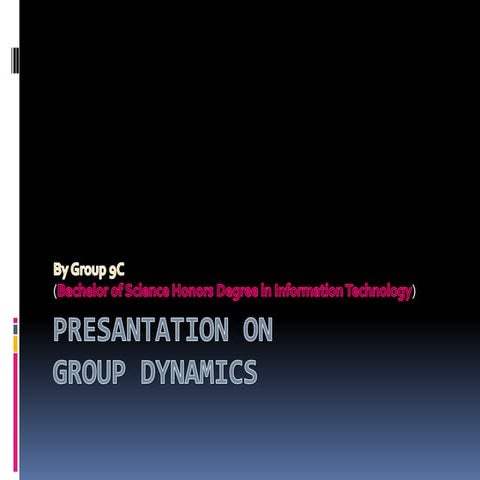 Presantation on group dynamics