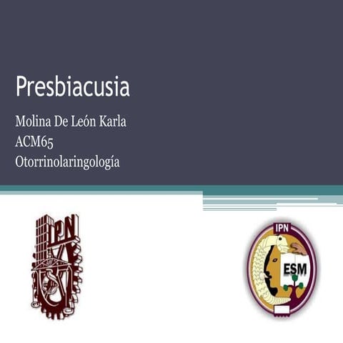 Presbiacusia
