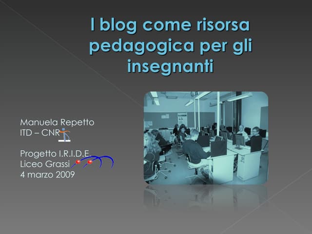 Pres Blog progetto IRIDE
