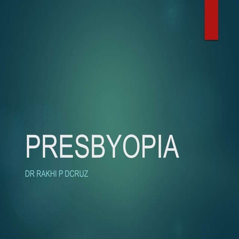 Presbyopia
