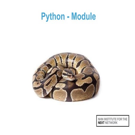 Python - Module | PPTX