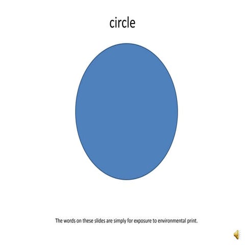 Preschool circle presentation