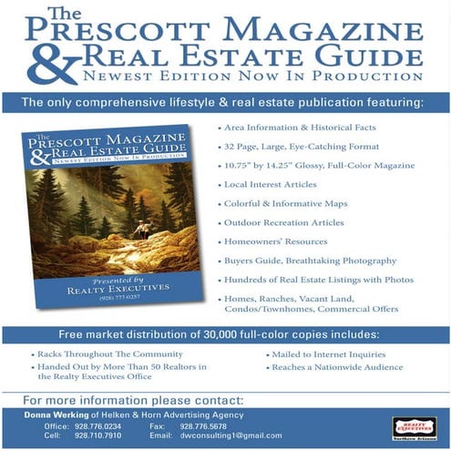 Prescott Magazine Standard Price Sheet 2013