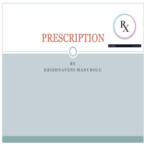 Prescription
