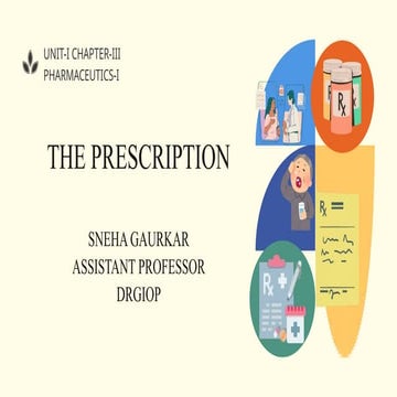 " The Prescription" : sneha gaurkar .pptx