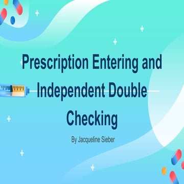 Ontario Pharmacy Technician Prescription Entering | PPTX