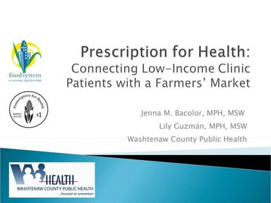 Prescription For Health Fsep 6 18 09