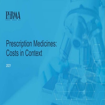 Prescription Medicines Costs in Context July 2021