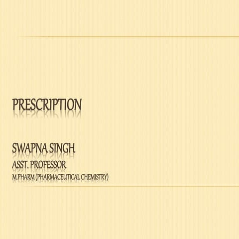 Prescription ppt