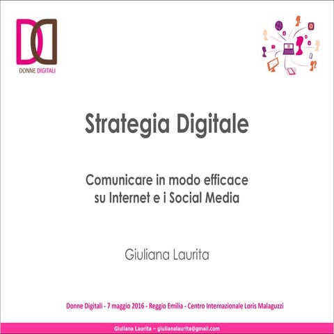 Presentazione Donne Digitali 7 maggio 2016