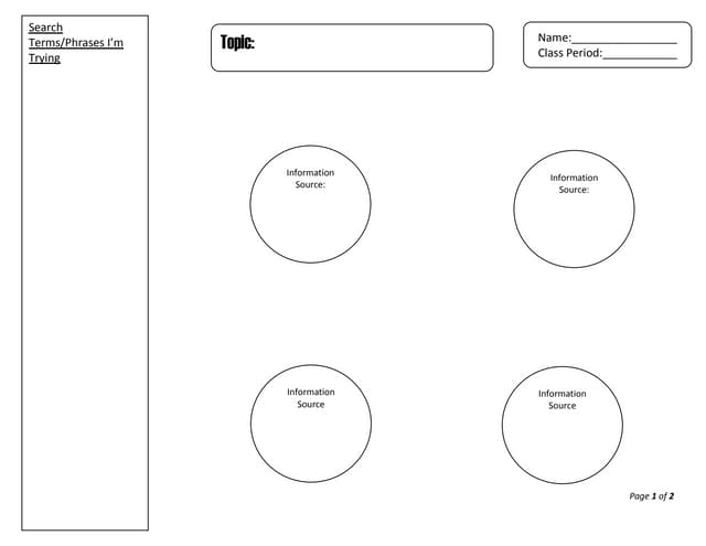 Presearch Search Term Mapping Template