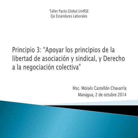 Pres eje estantares laborales global compact uniRSE convenios oit