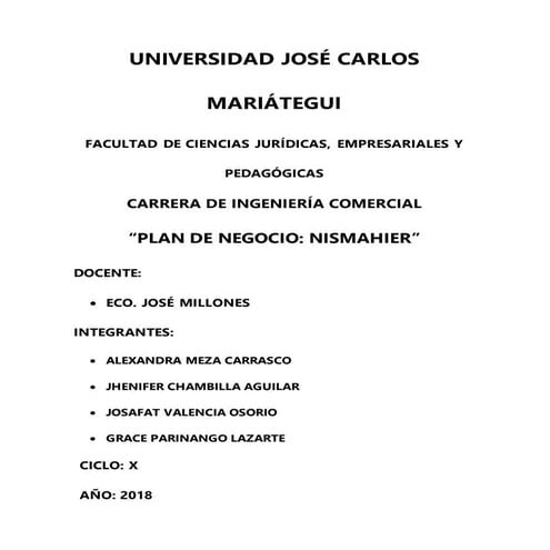 Presentar plan de negocio