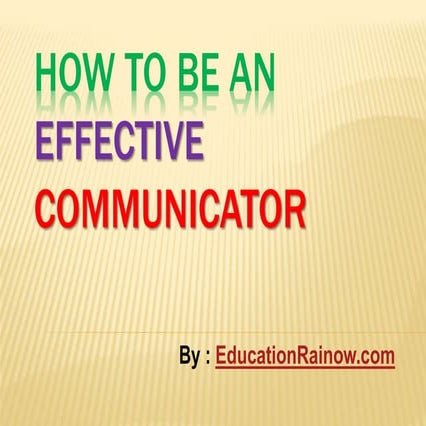 Presentation effective communication skills-1-1