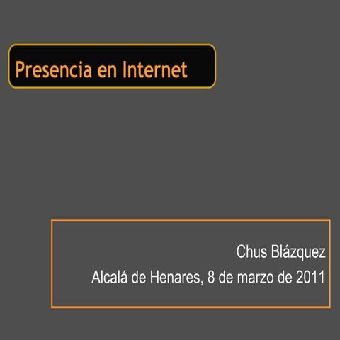 Presencia en internet