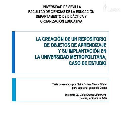 Objetos de Aprendizaje en la UNIMET