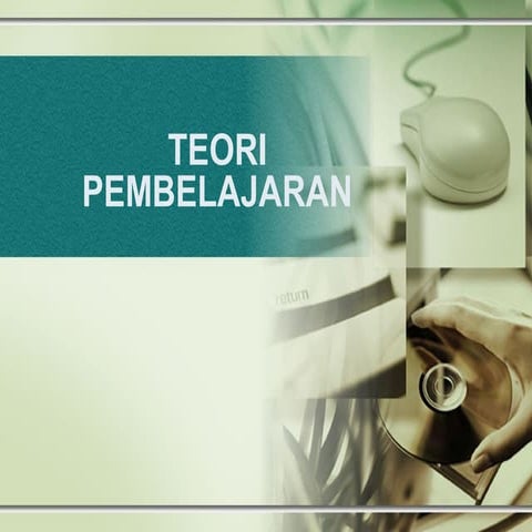 teori pembelajaran