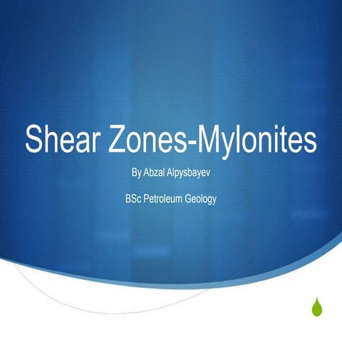 shear zone-mylonites 