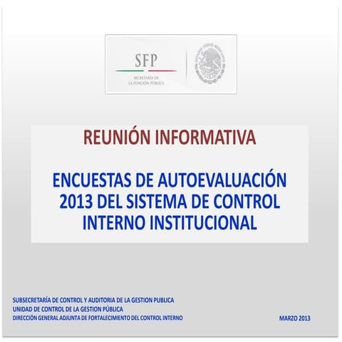 Present. control interno | PDF