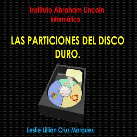 Particiones del disco duro | PPTX